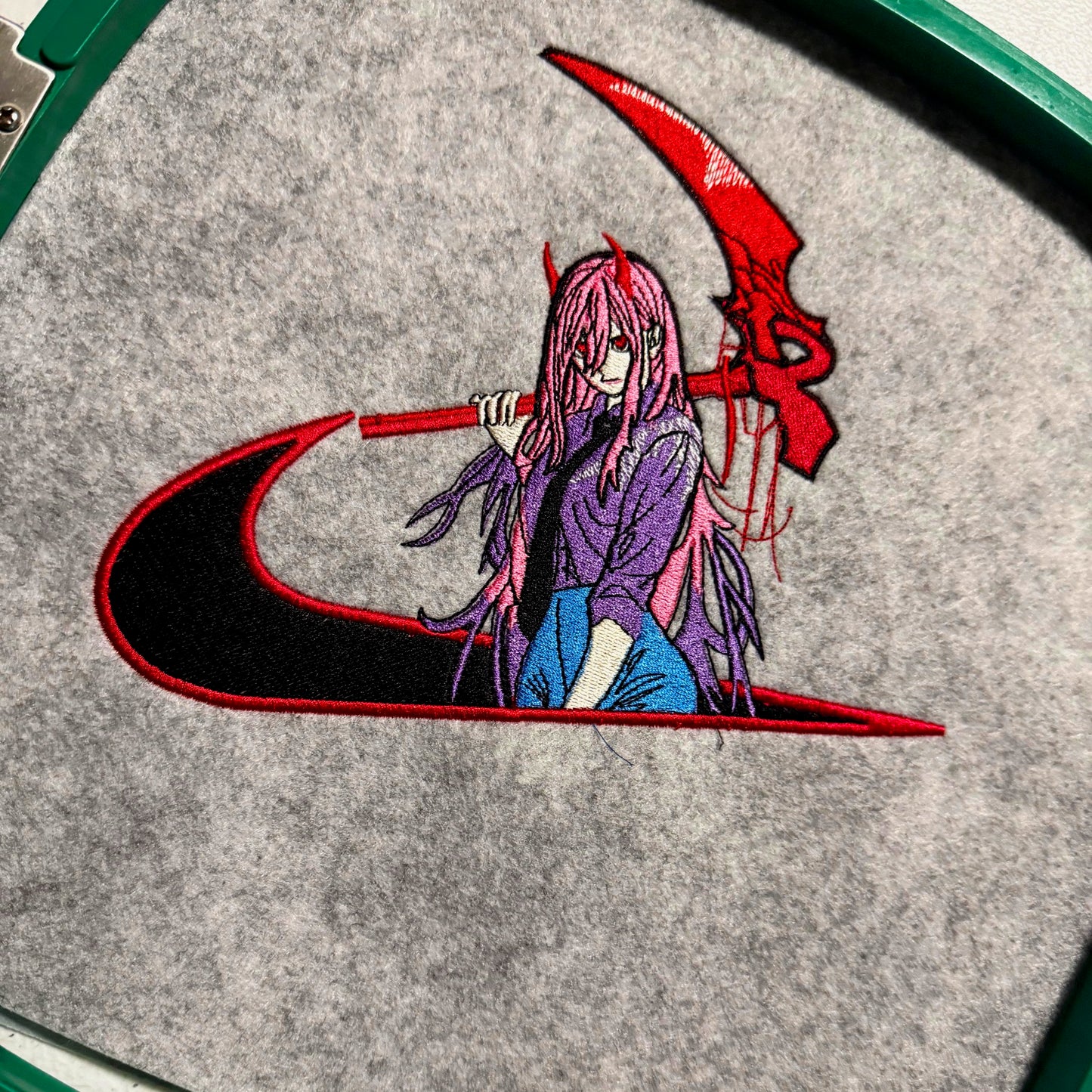 LIMITED Power Blood Scythe EMBROIDERED ANIME HOODIE
