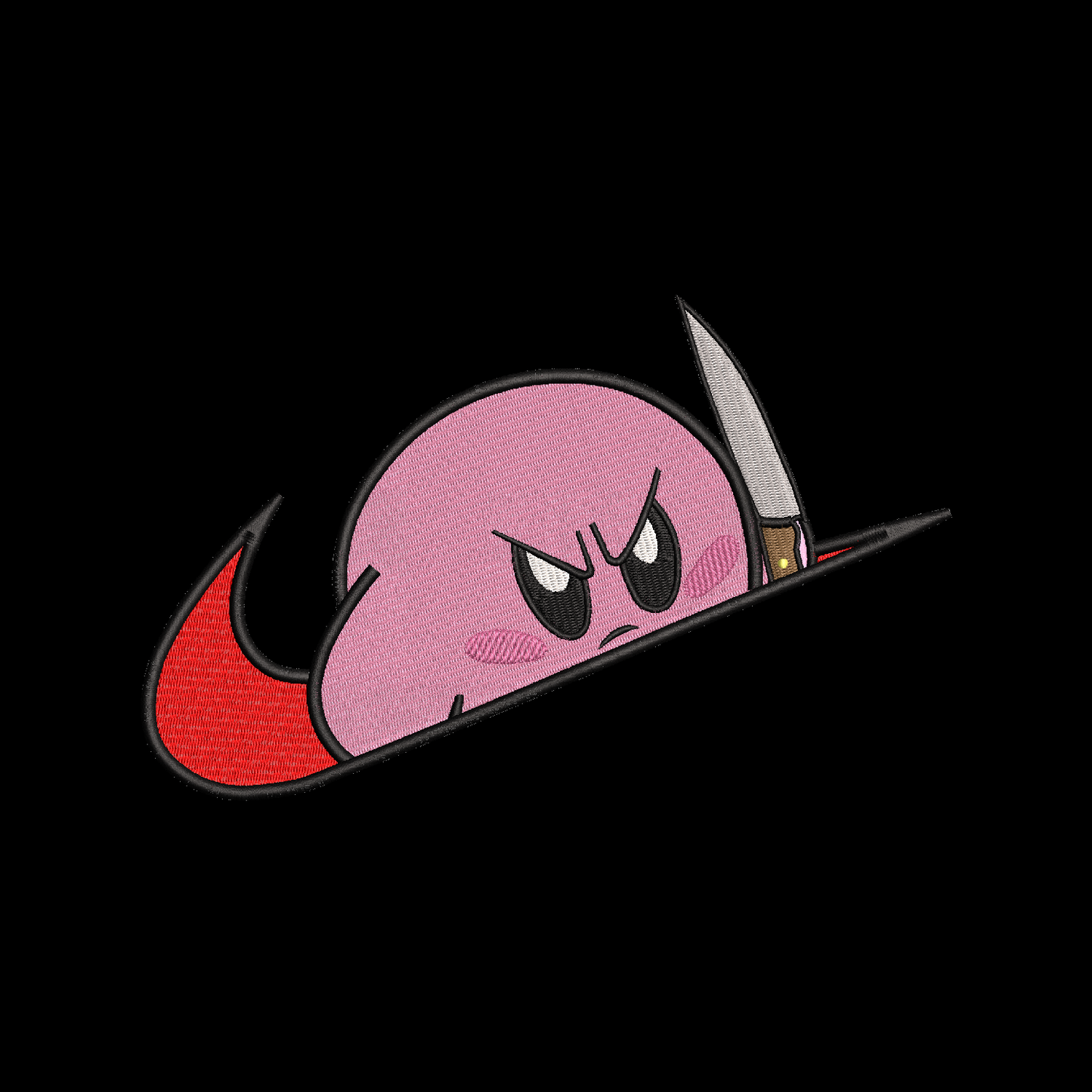 LIMITED Kirby Ghost Face EMBROIDERED ANIME HOODIE