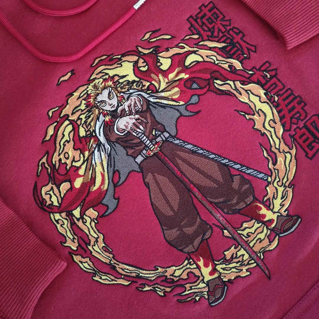 LIMITED Fire Sword EMBROIDERED HOODIE