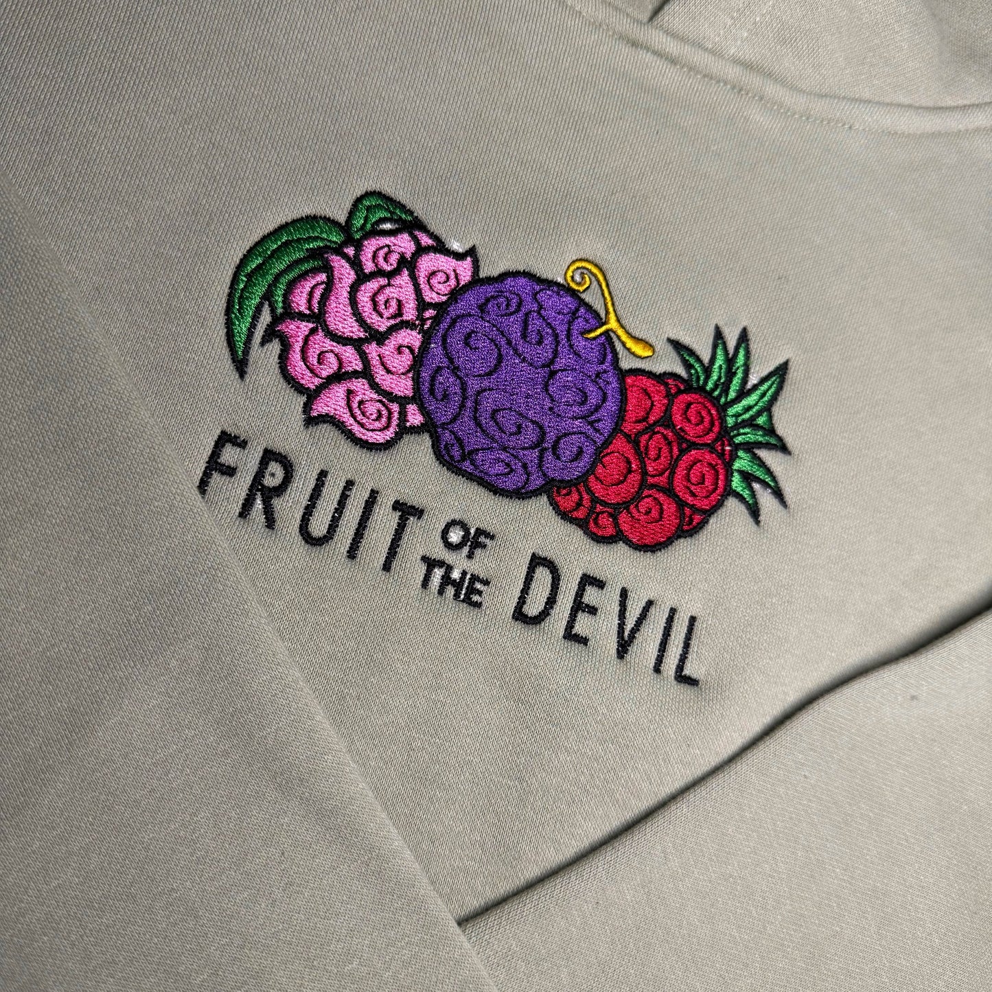 LIMITED Fruit of the Devil EMBROIDERED Gym HOODIE
