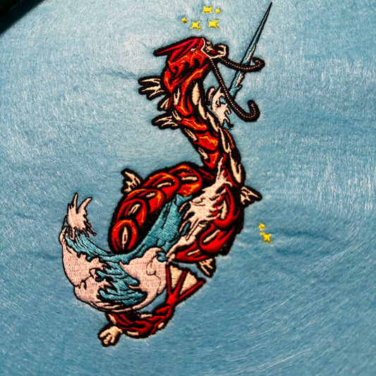 LIMITED Red Gyrados EMBROIDERED ANIME HOODIE