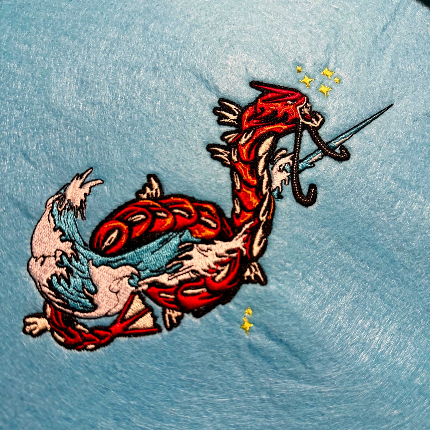LIMITED Red Gyrados EMBROIDERED ANIME HOODIE