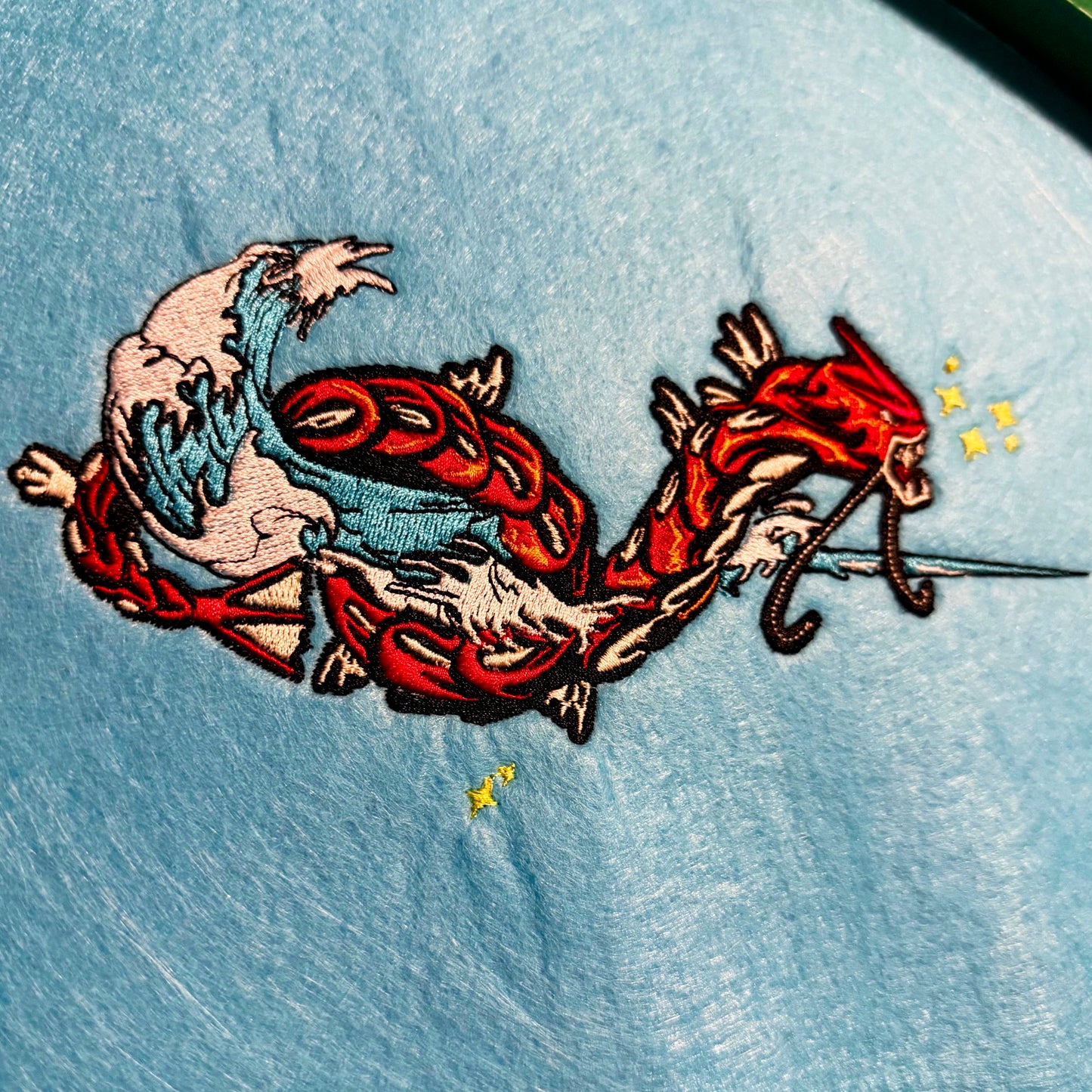 LIMITED Red Gyrados EMBROIDERED ANIME HOODIE