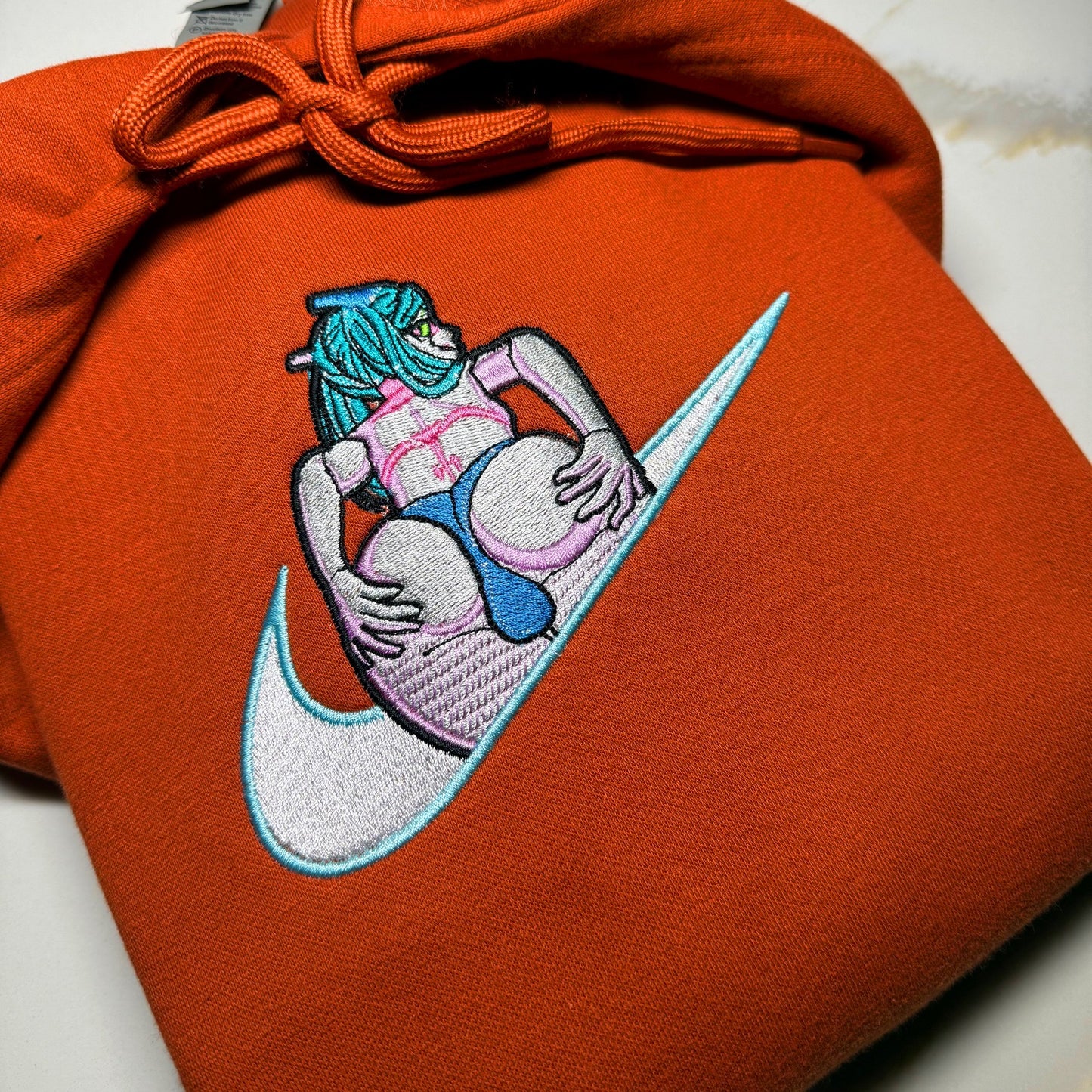 LIMITED Rebecca CyberPunk Gyat EMBROIDERED ANIME HOODIE