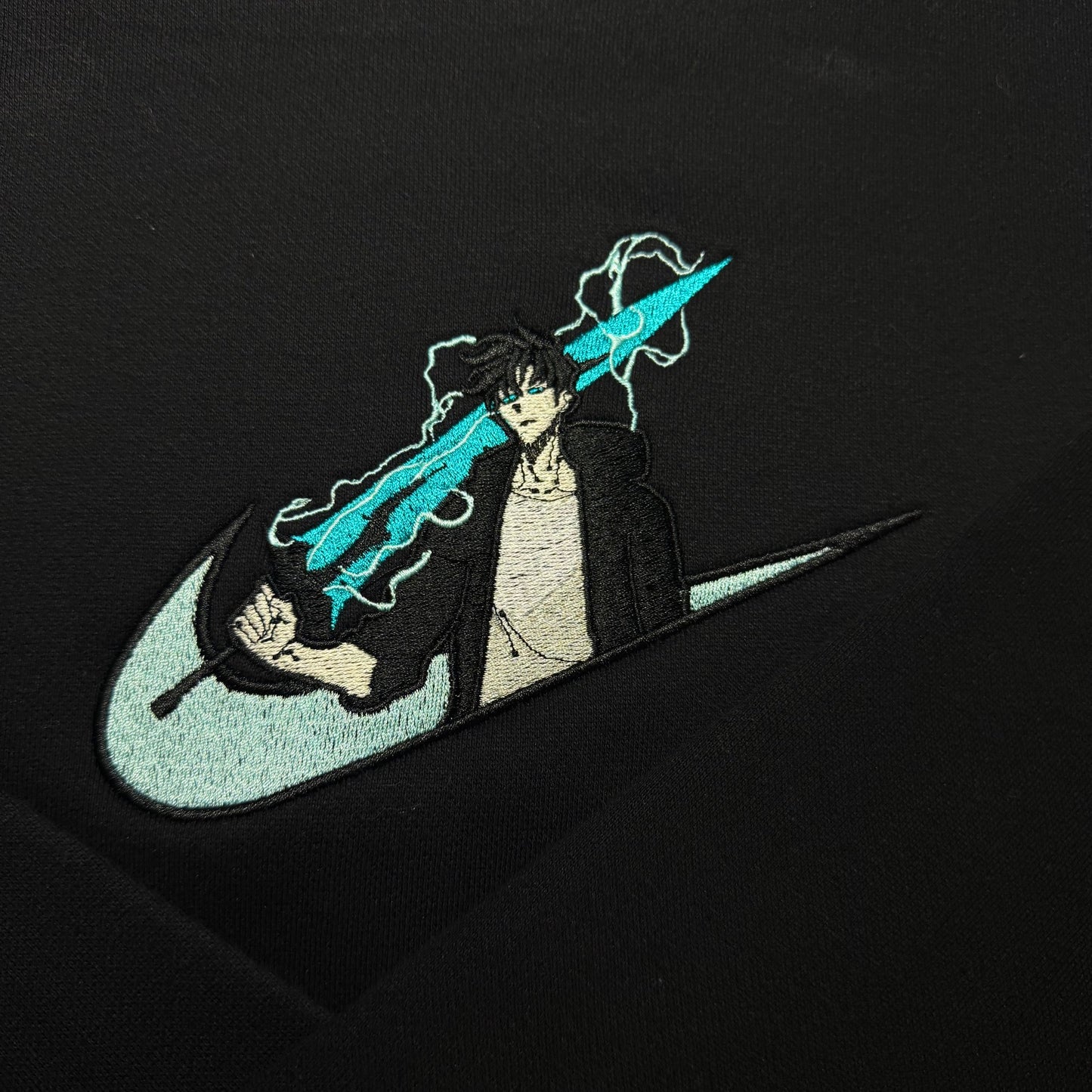 LIMITED Solo Leveling Sword of the Monarch EMBROIDERED ANIME HOODIE