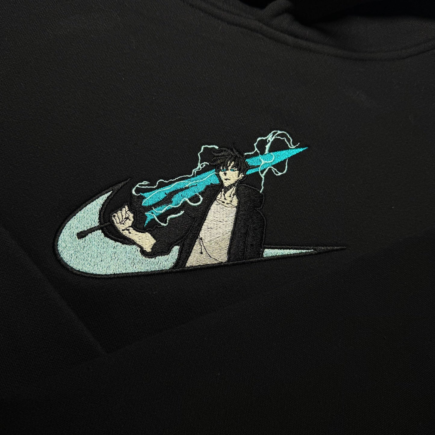 LIMITED Solo Leveling Sword of the Monarch EMBROIDERED ANIME HOODIE