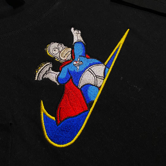 LIMITED Hero Homer EMBROIDERED Gym HOODIE