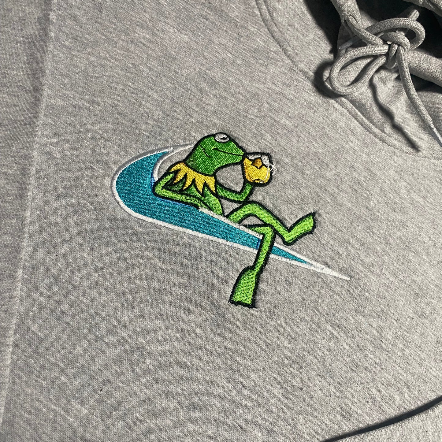 LIMITED Kermit the Frog X Minding My Business EMBROIDERED Gym HOODIE