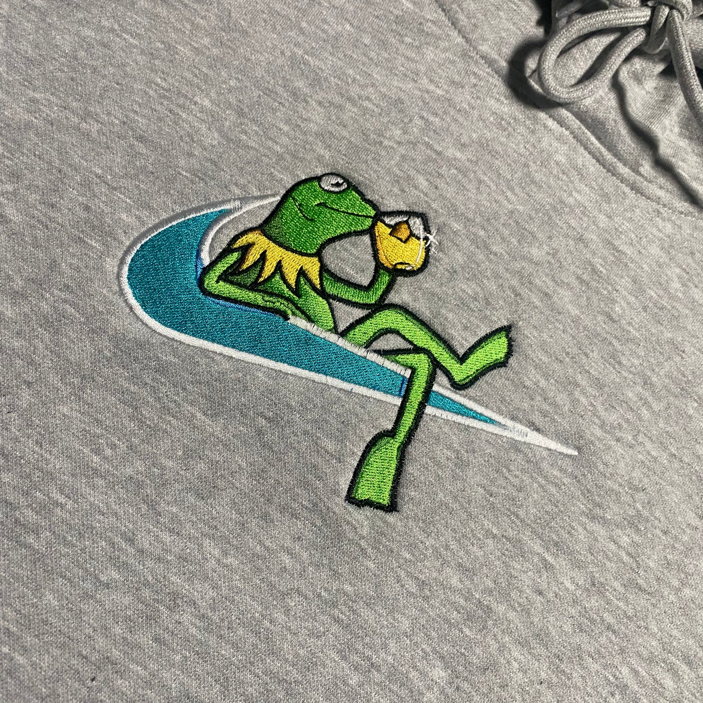 LIMITED Kermit the Frog X Minding My Business EMBROIDERED Gym HOODIE