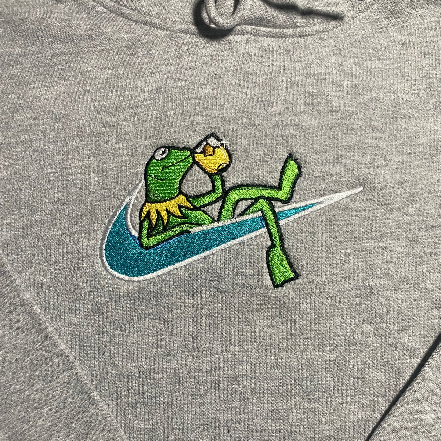 LIMITED Kermit the Frog X Minding My Business EMBROIDERED Gym HOODIE