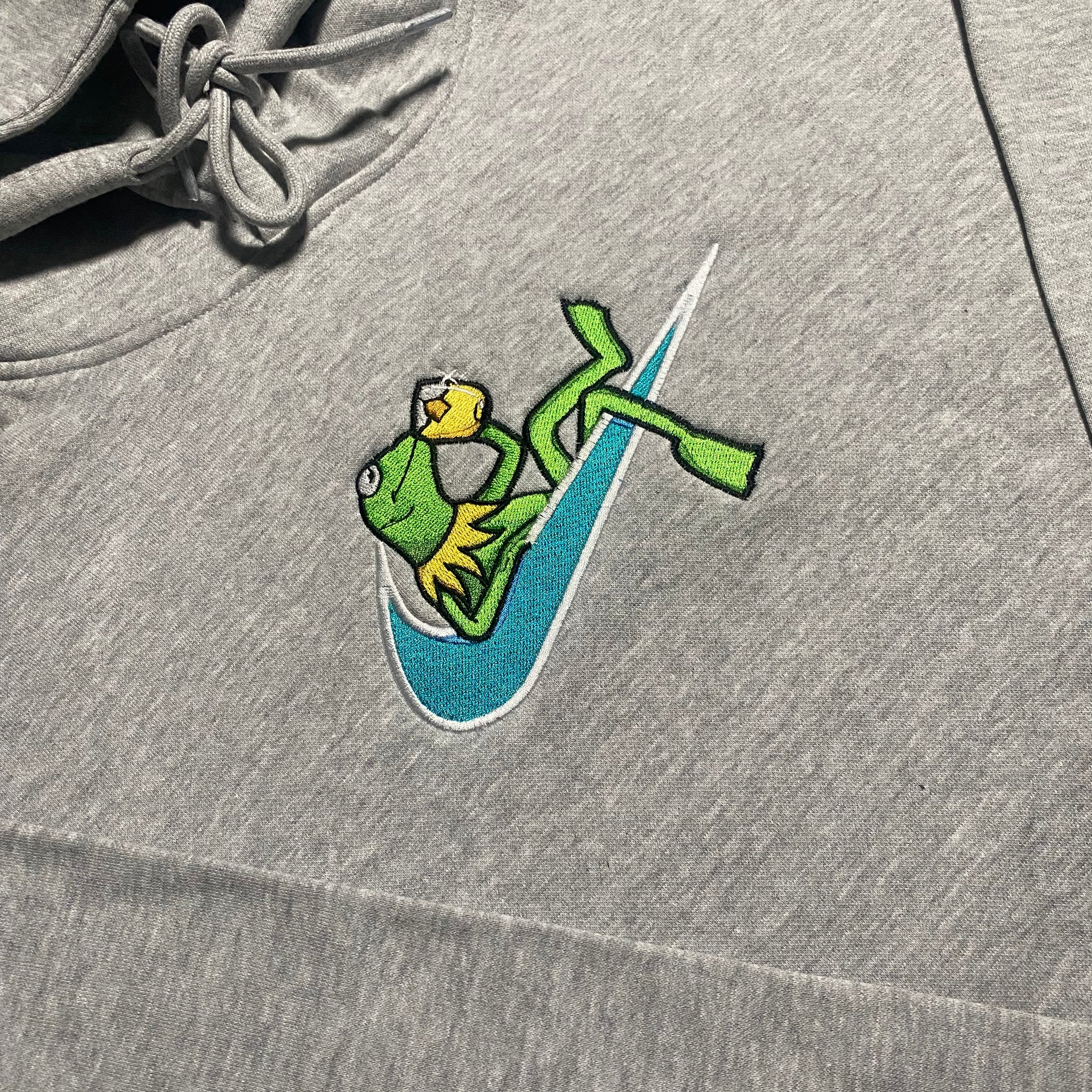 LIMITED Kermit the Frog X Minding My Business EMBROIDERED Gym HOODIE