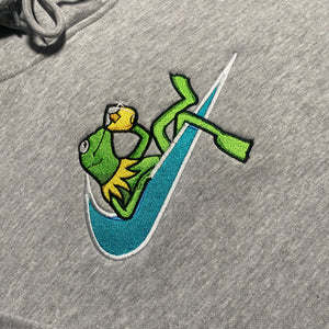 LIMITED Kermit the Frog X Minding My Business EMBROIDERED Gym HOODIE