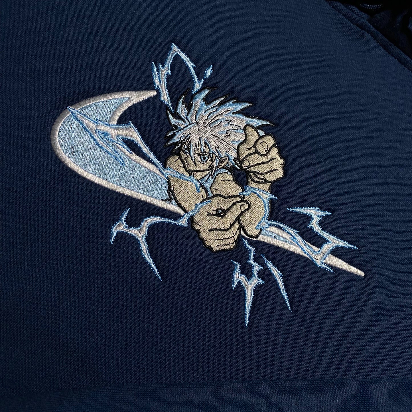 LIMITED HXH KILLUA SPEED KILLS EMBROIDERED HOODIE