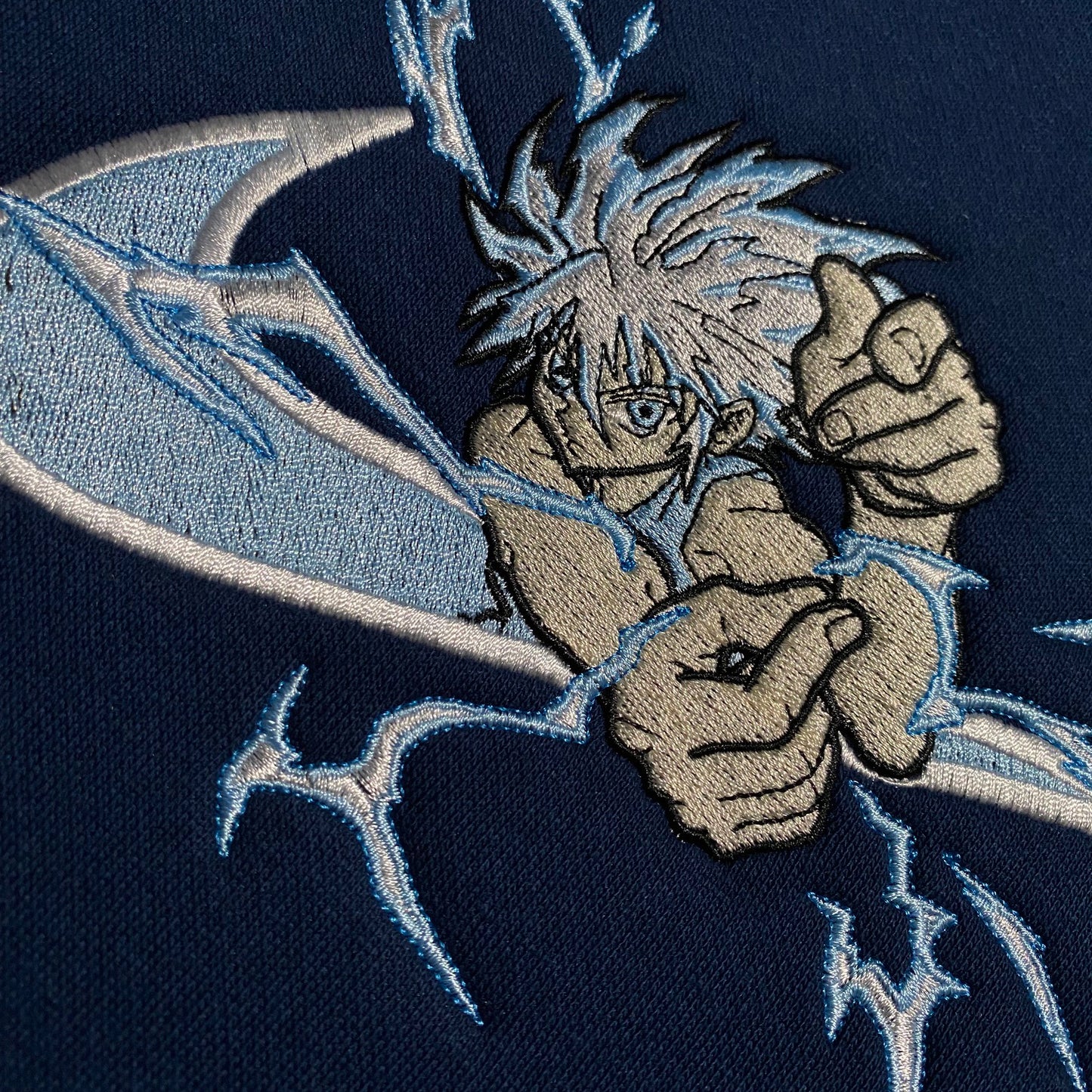 LIMITED HXH KILLUA SPEED KILLS EMBROIDERED HOODIE