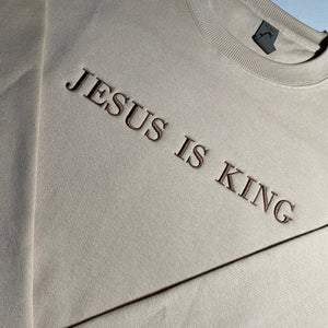 Jesus is King Embroidered Sweatshirt/Crewneck