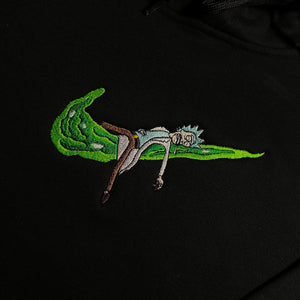 LIMITED Rick and Morty Portal Swoosh EMBROIDERED ANIME HOODIE