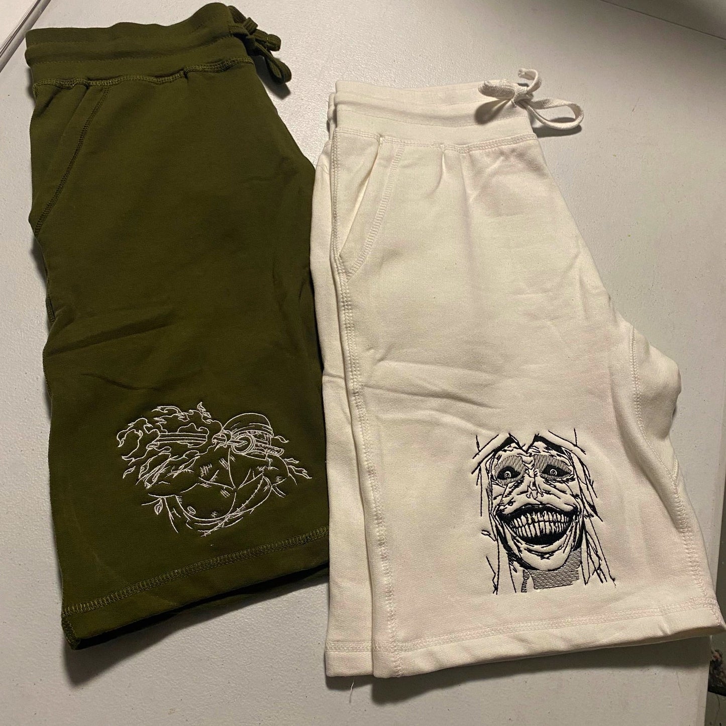LIMITED One Piece X Zoro Embroidered GYM SHORTS