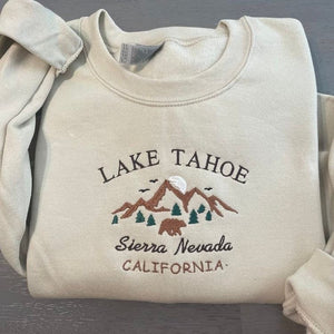 Lake Tahoe Embroidered Sweatshirt/Crewneck