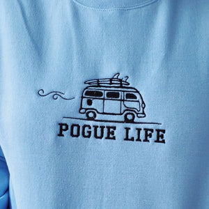 Pogue Life Embroidered Sweatshirt/Crewneck