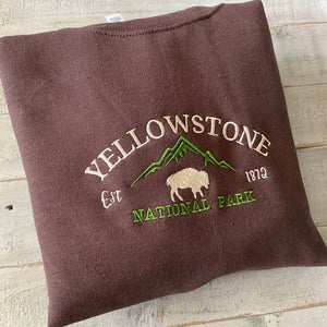 Yellowstone Embroidered Sweatshirt/Crewneck