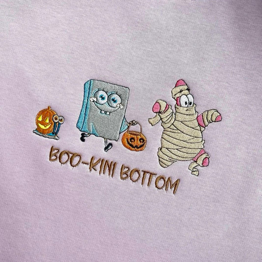 LIMITED Boo-Kini-Bottom Embroidered Sweatshirt/Crewneck