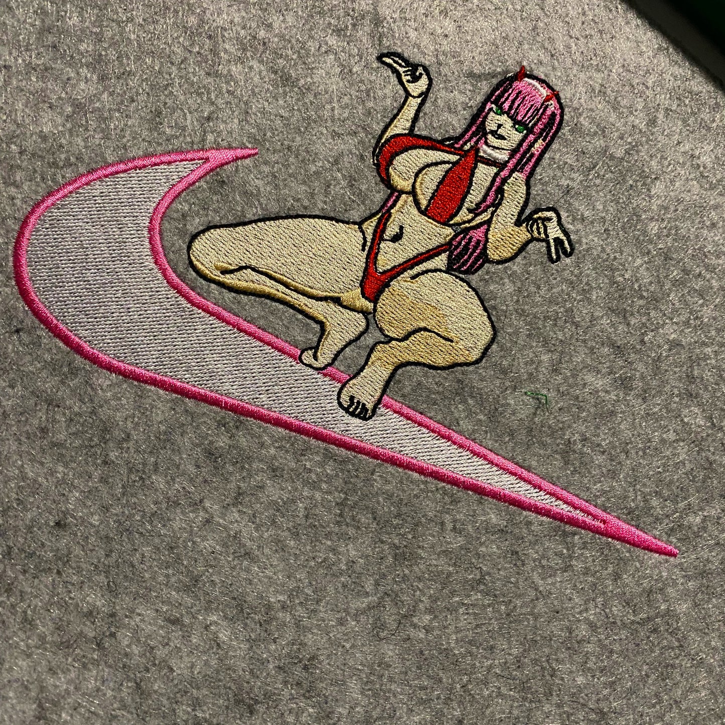 LIMITED Zero Two Squat Gyat EMBROIDERED Gym HOODIE