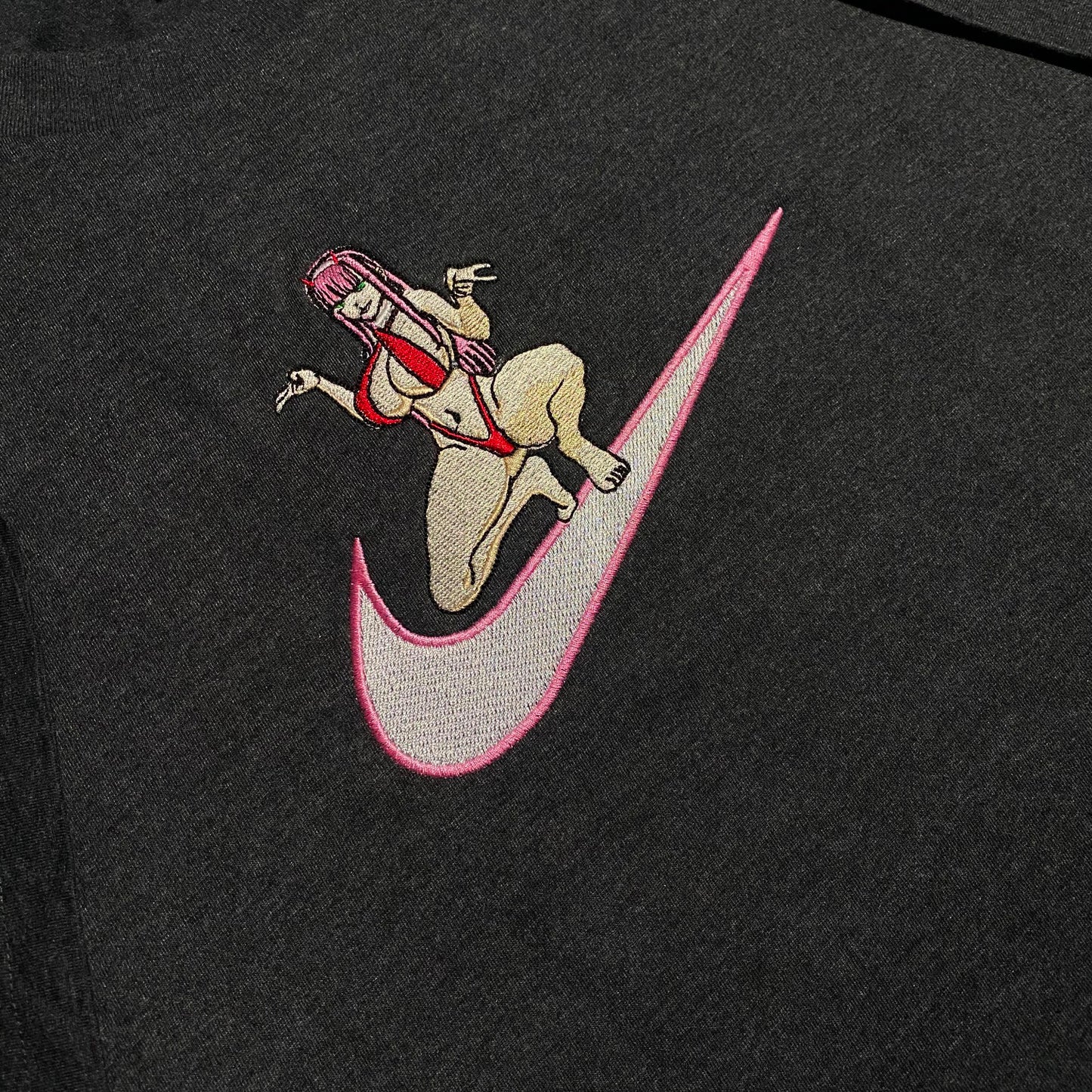 LIMITED Zero Two Squat Gyat EMBROIDERED Gym HOODIE