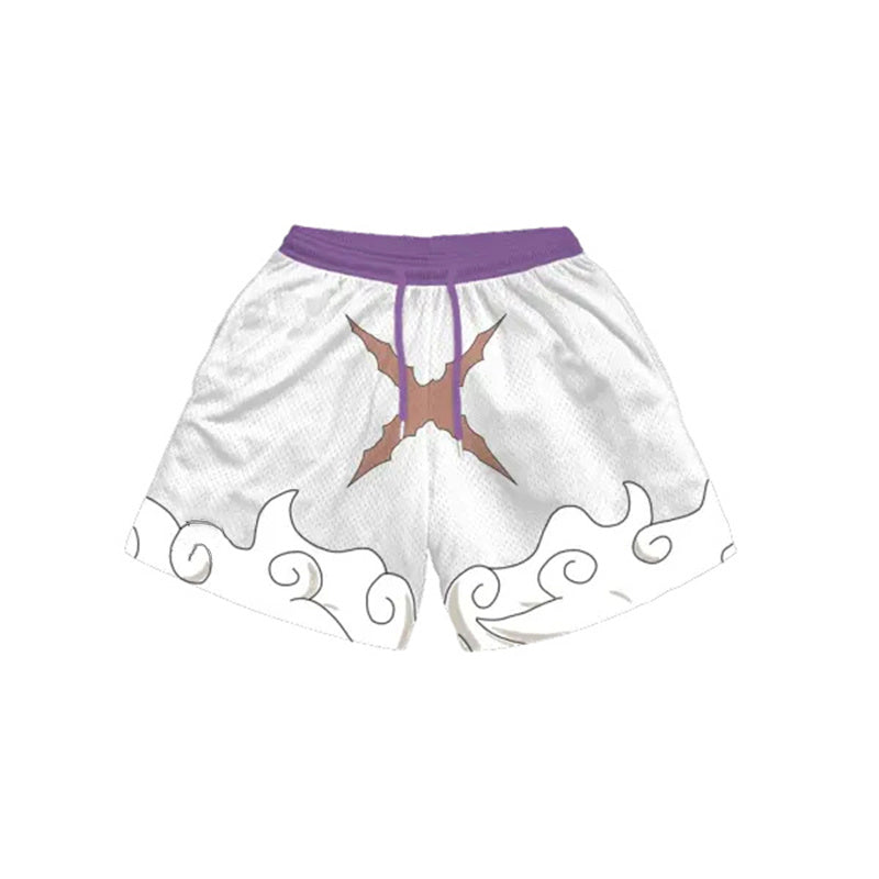 LIMITED White Pirate King GYM SHORTS