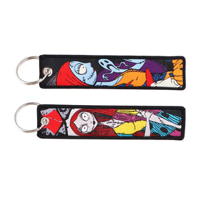 LIMITED Nightmare Before Christmas EMBROIDERED KEY CHAIN/TAG