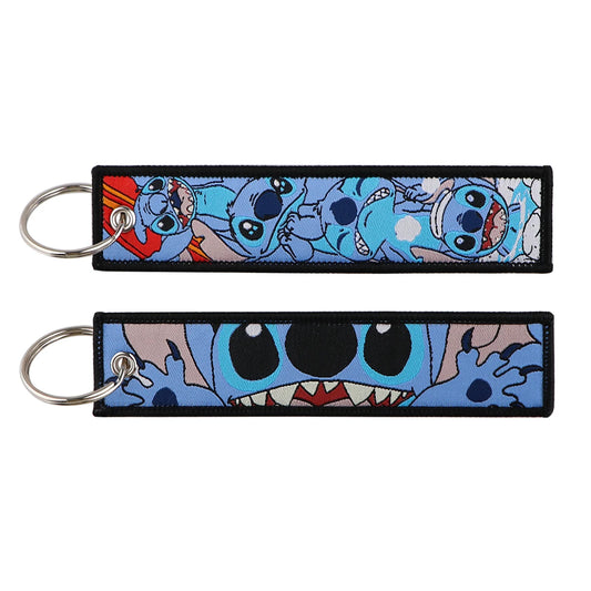 LIMITED Lilo and Stitch EMBROIDERED KEY CHAIN/TAG