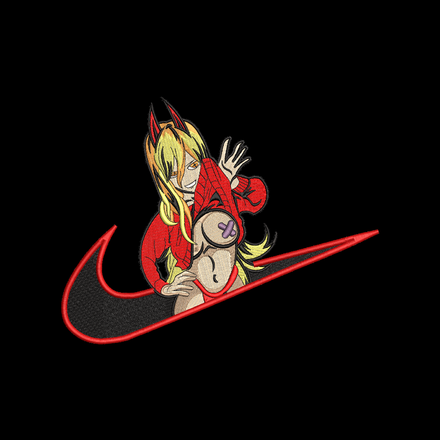 LIMITED Power Bunny Gyatt EMBROIDERED ANIME HOODIE