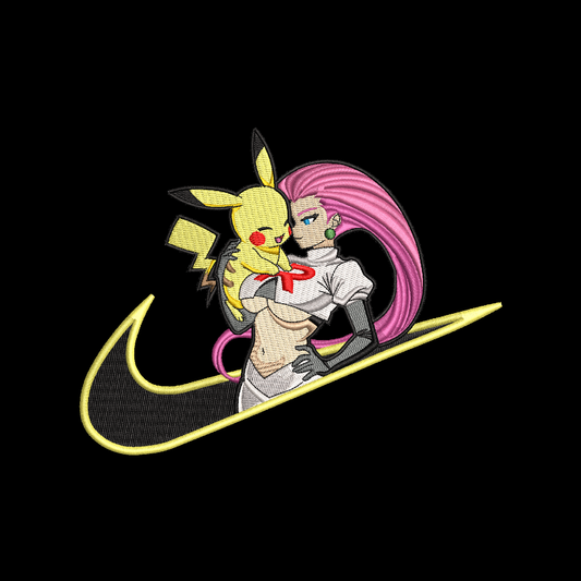 LIMITED Pikachu and Jesse Gyatt EMBROIDERED ANIME HOODIE