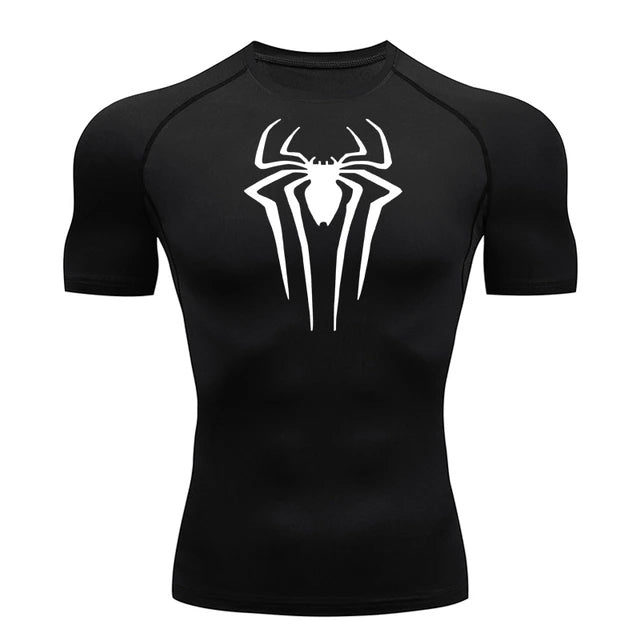 Spiderman Inspired Athletic Compression Shirt