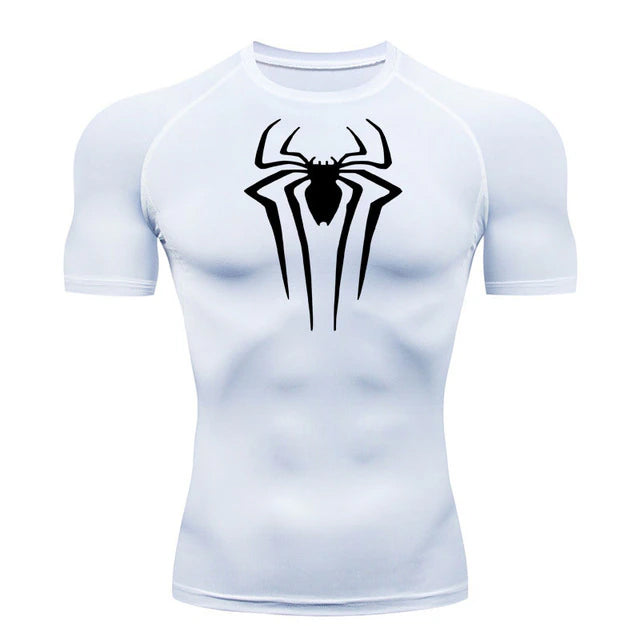 Spiderman Inspired Athletic Compression Shirt