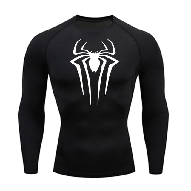 Spiderman Inspired Athletic Compression Shirt