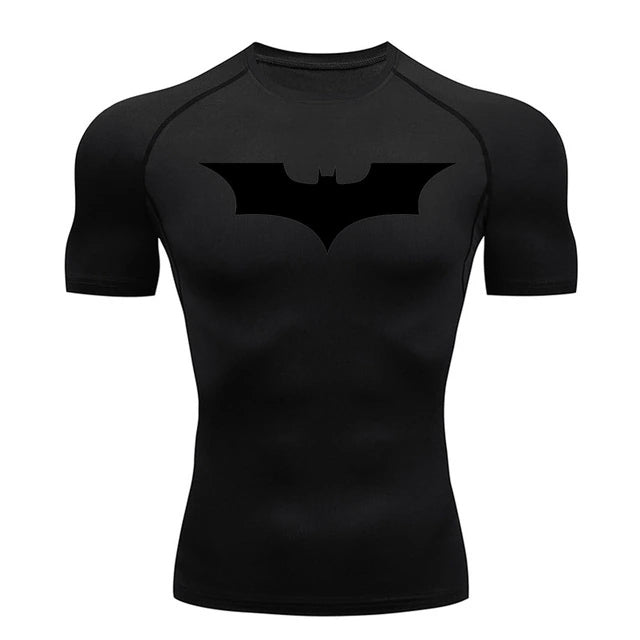 Batman Inspired Athletic Compression Shirt
