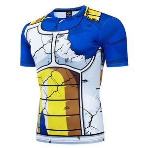 Dragon-ball Inspired Athletic Compression Shirt