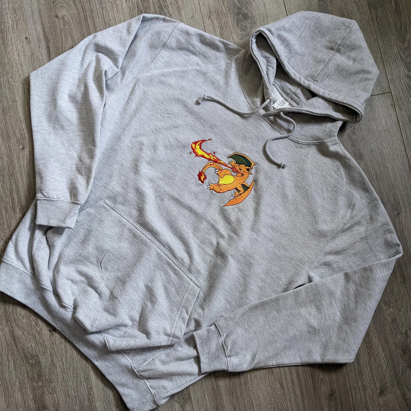LIMITED Fire Type EMBROIDERED ANIME HOODIE