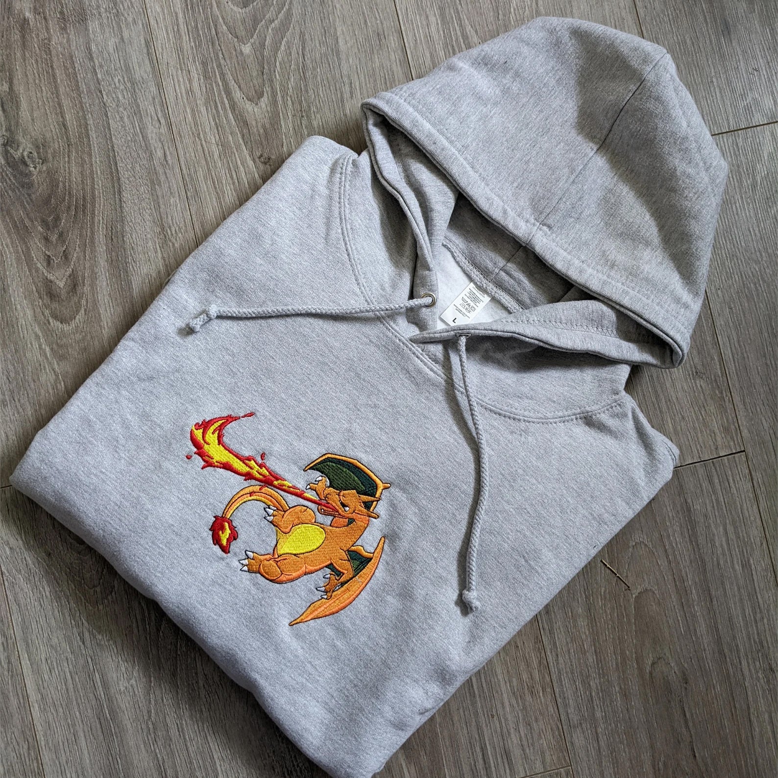 LIMITED Fire Type EMBROIDERED ANIME HOODIE