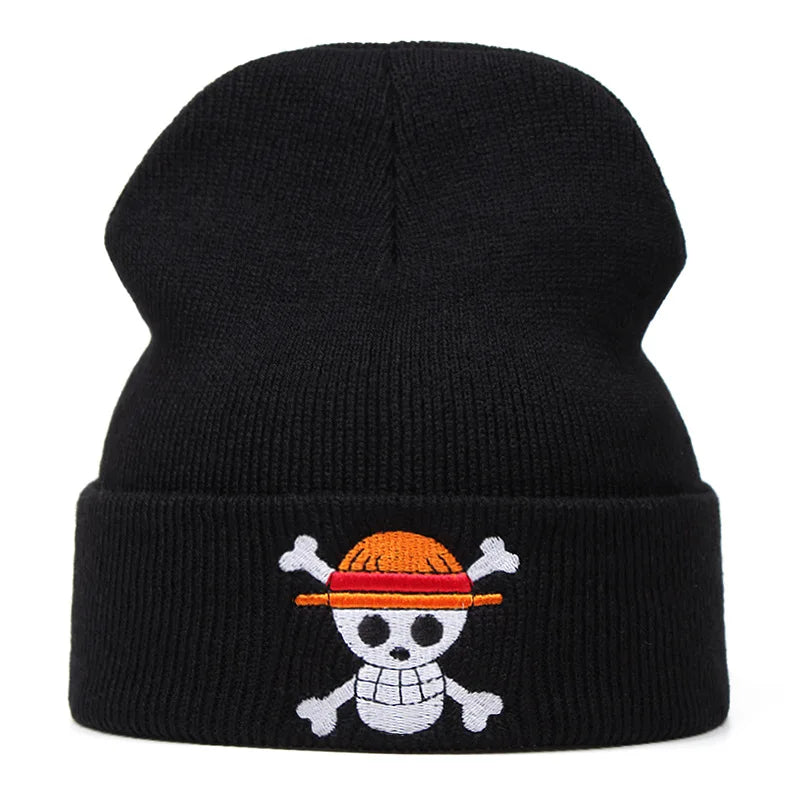 LIMITED One Piece Straw Hats Embroidered Beanie