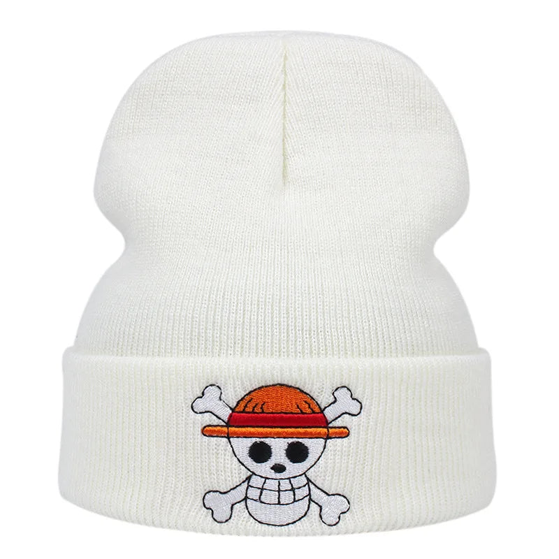 LIMITED One Piece Straw Hats Embroidered Beanie