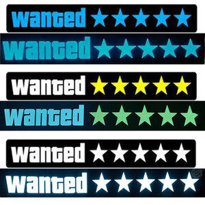 LIMITED GTA6 Wanted LED Car Sticker