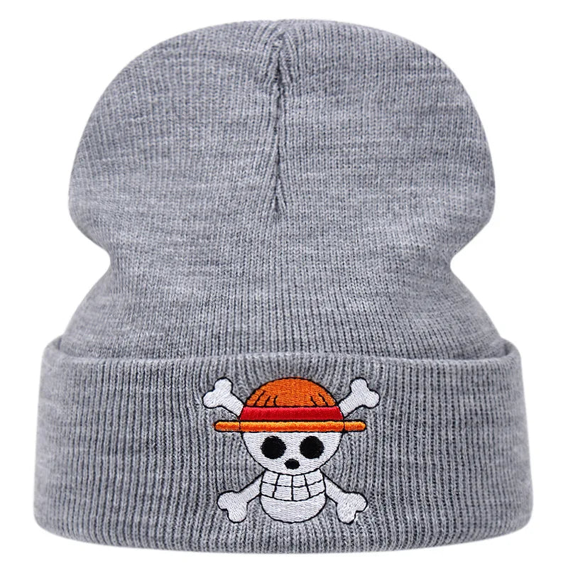 LIMITED One Piece Straw Hats Embroidered Beanie