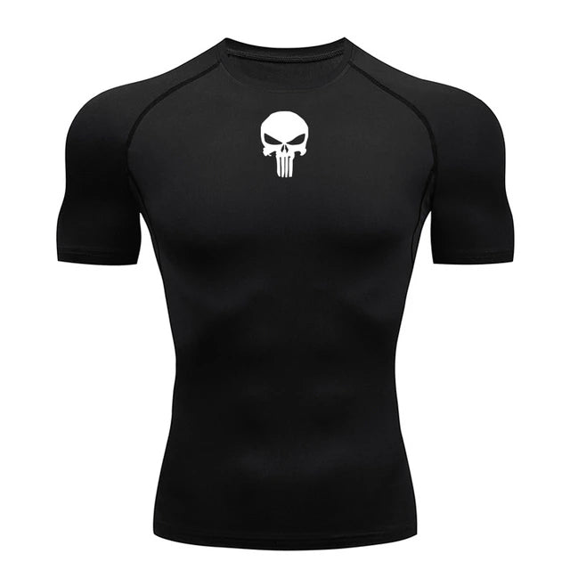 Punisher Inspired Athletic Compression Shirt