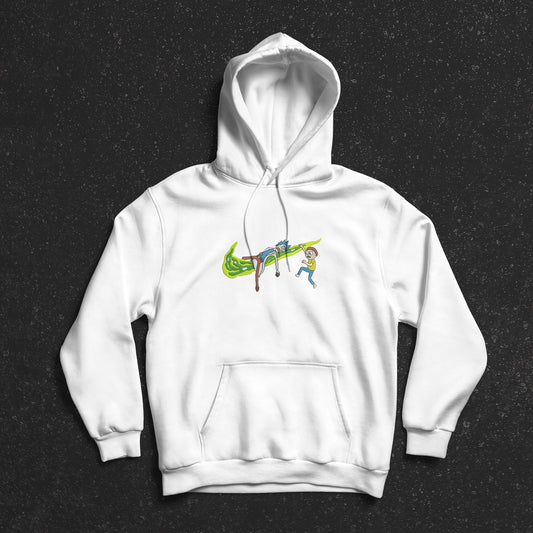 LIMITED Rick and Morty Remix EMBROIDERED GYM HOODIE
