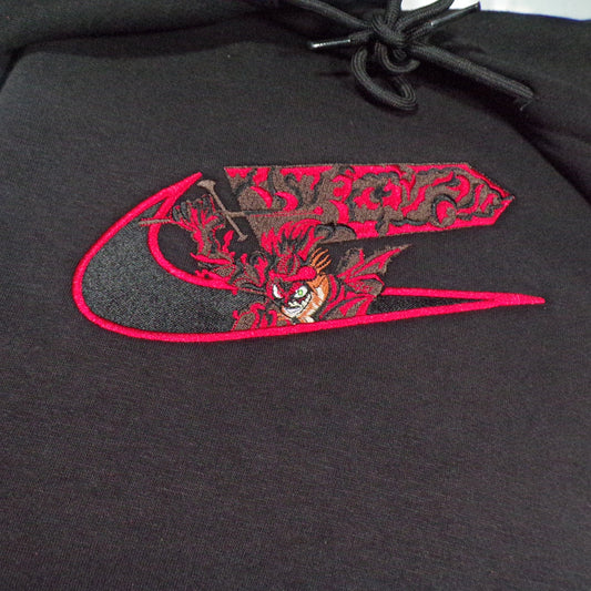 LIMITED DEVIL EMBROIDERED ANIME HOODIE