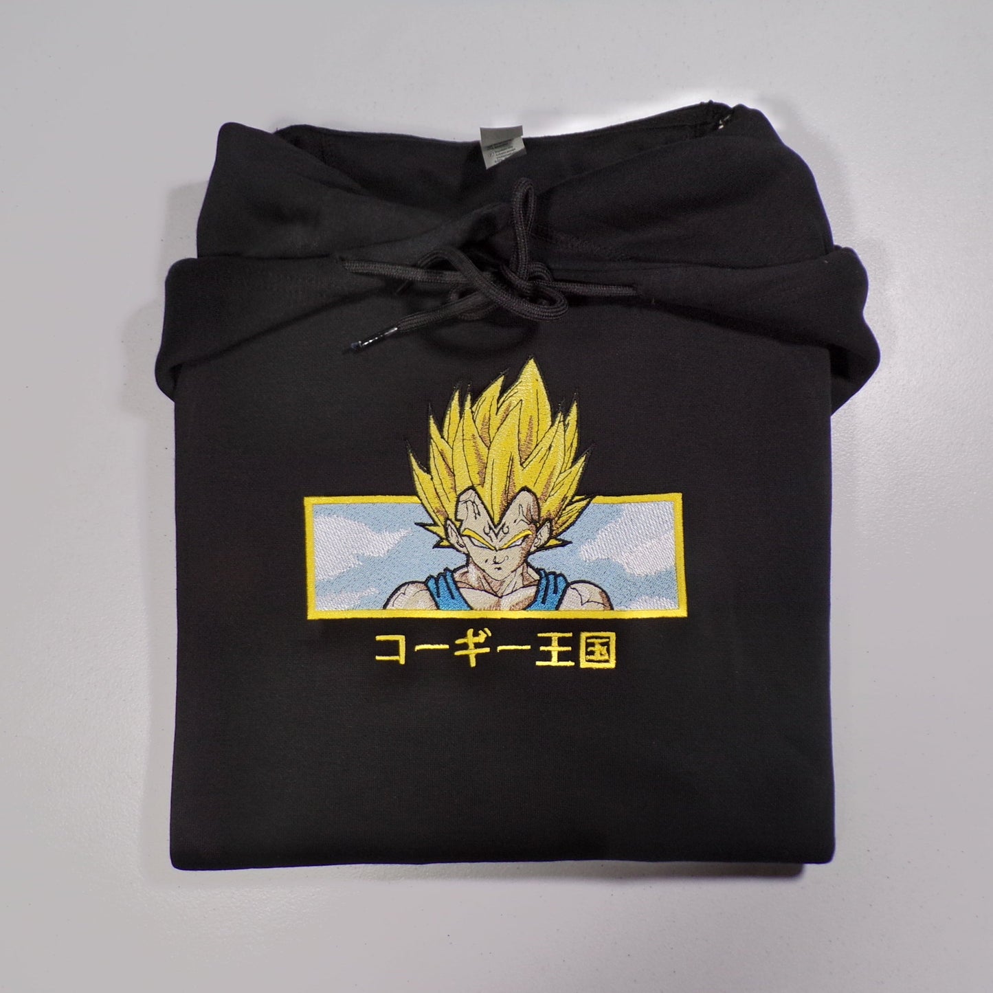 LIMITED DRAGONBALL MAJIN VEGETA KINGDAMN CUSTOM EMBROIDERED HOODIE