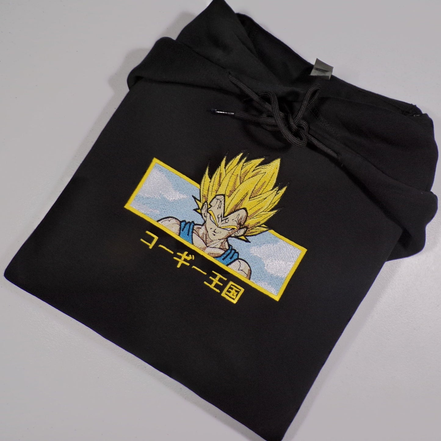 LIMITED DRAGONBALL MAJIN VEGETA KINGDAMN CUSTOM EMBROIDERED HOODIE