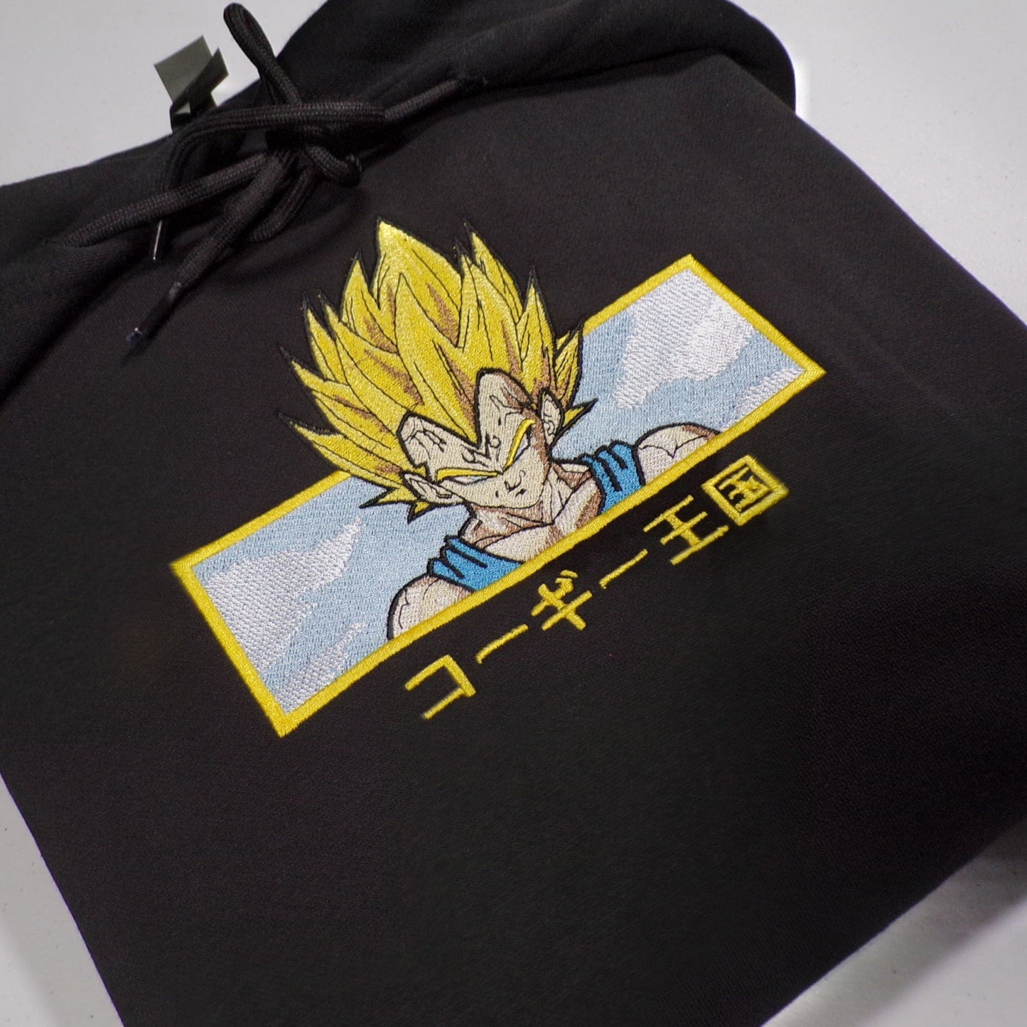 LIMITED DRAGONBALL MAJIN VEGETA KINGDAMN CUSTOM EMBROIDERED HOODIE