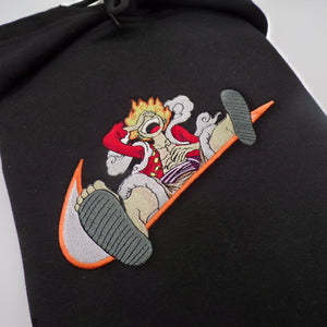 LIMITED ONE PIECE X MONKEY D. LUFFY 5TH GEAR EMBROIDERED ANIME HOODIE